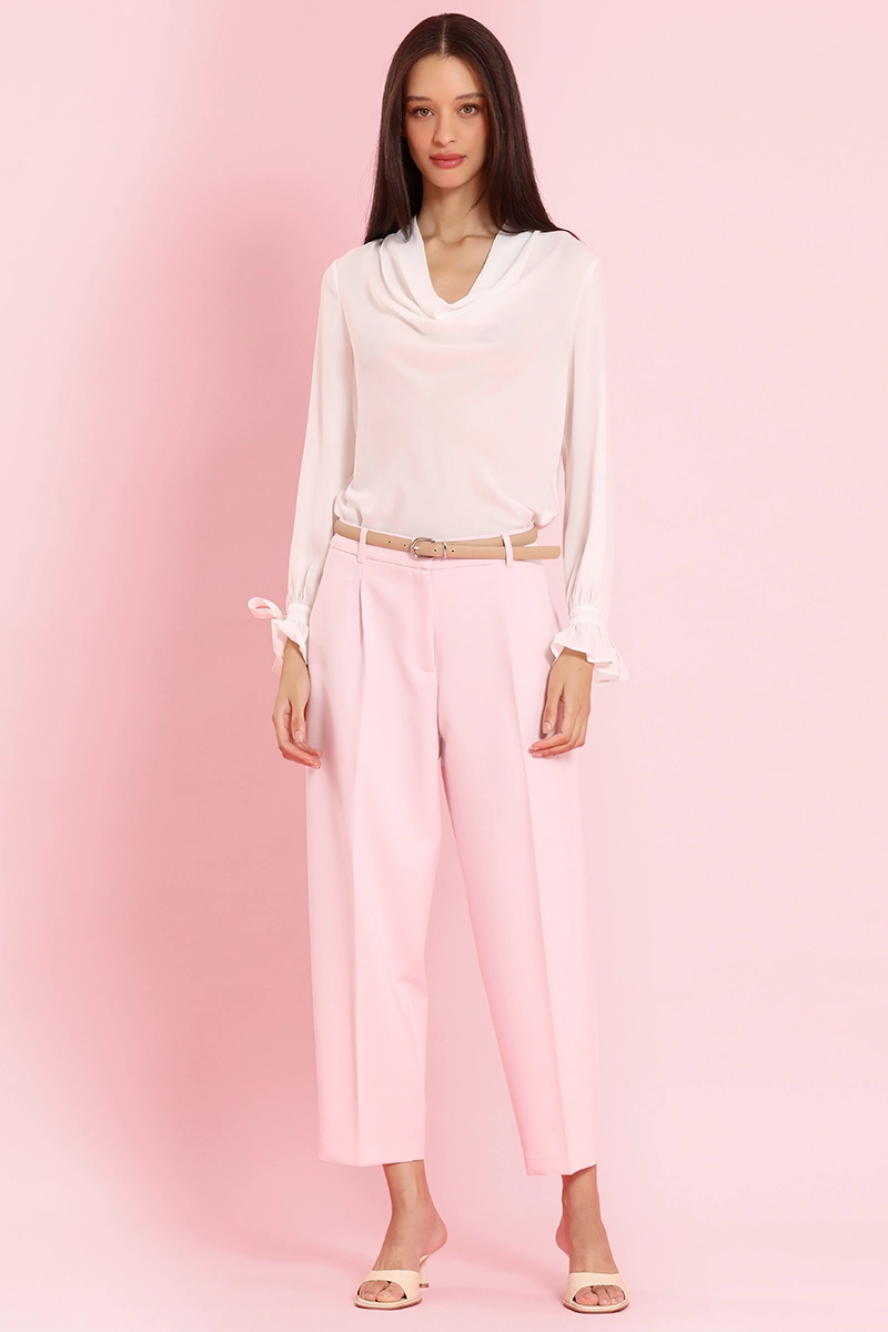 PANTALON SASTRE CON CINTURON, ROSA LIOLA - 2