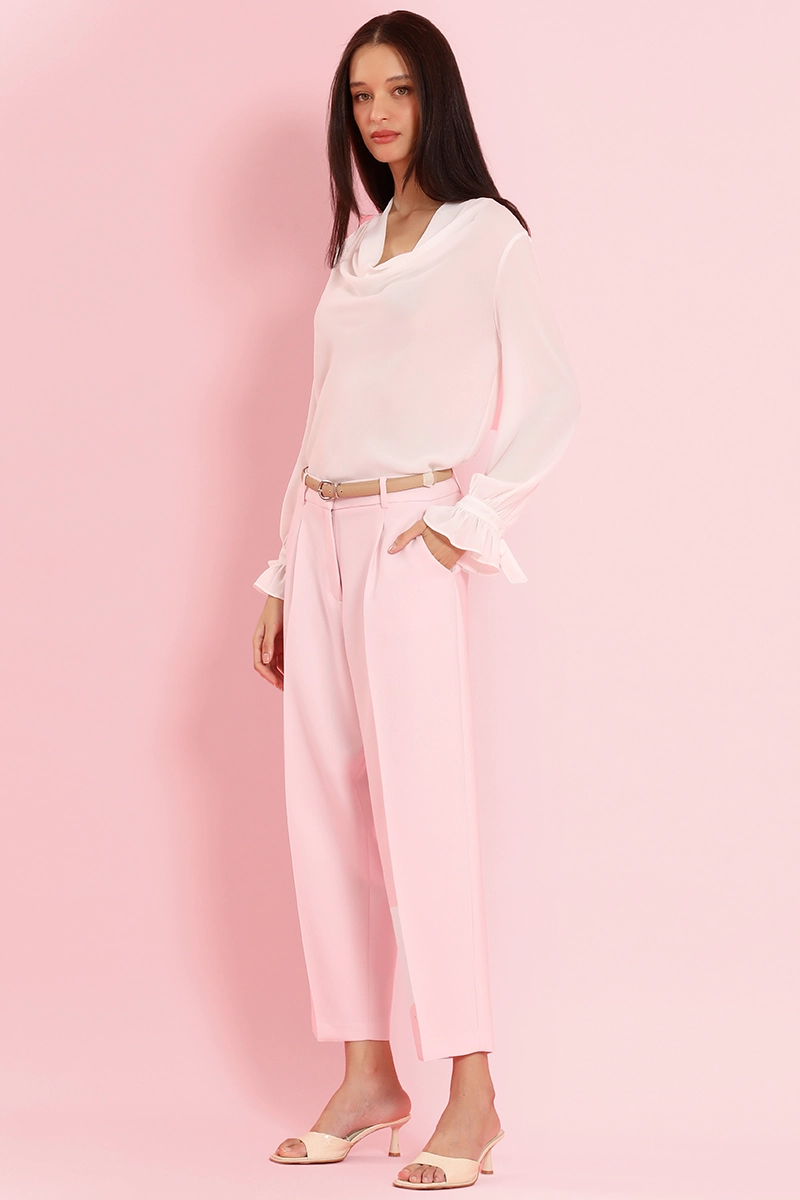 PANTALON SASTRE CON CINTURON, ROSA LIOLA - 3