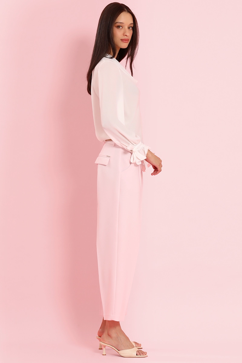 PANTALON SASTRE CON CINTURON, ROSA LIOLA - 4