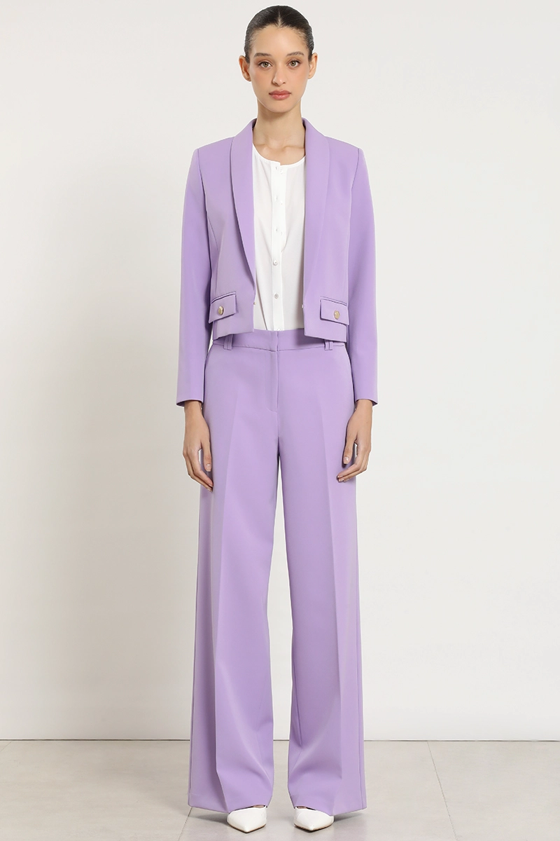 PANTALON ANCHO BASICO, LILA LIOLA - 1