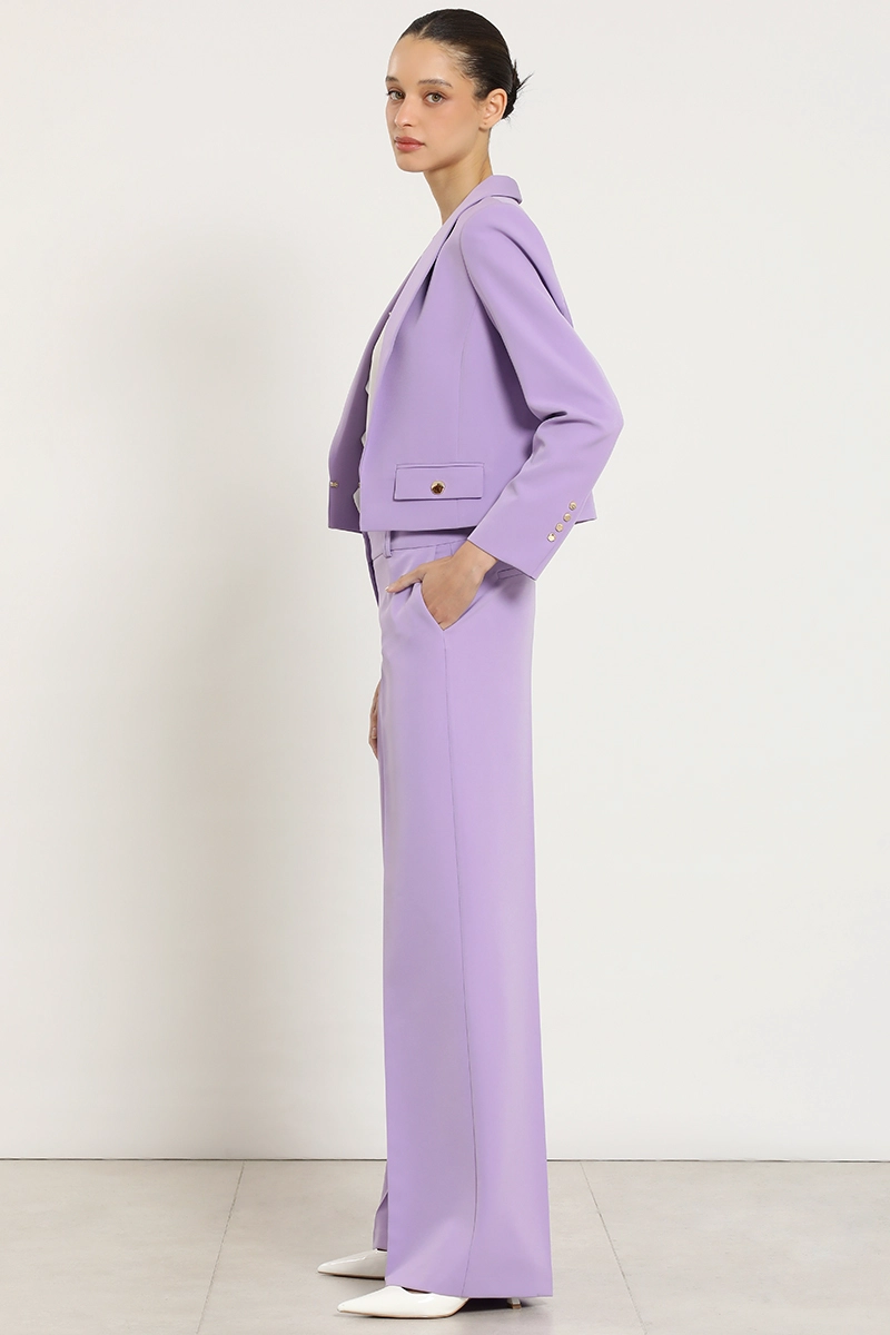 PANTALON ANCHO BASICO, LILA LIOLA - 2