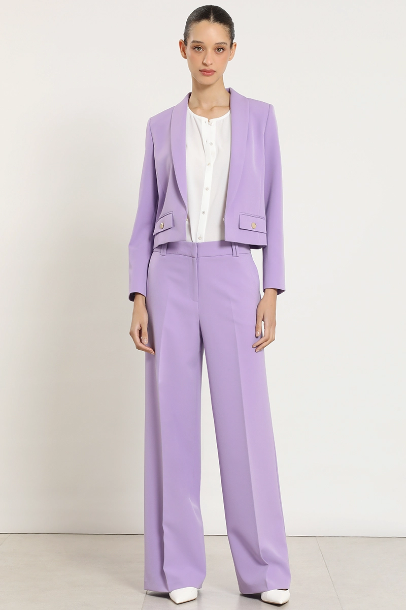 PANTALON ANCHO BASICO, LILA LIOLA - 4