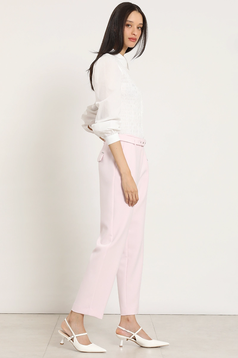 PANTALON SASTRE CON CINTURON, ROSA LIOLA - 2