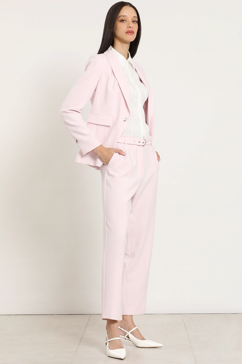 PANTALON SASTRE CON CINTURON, ROSA LIOLA - 3