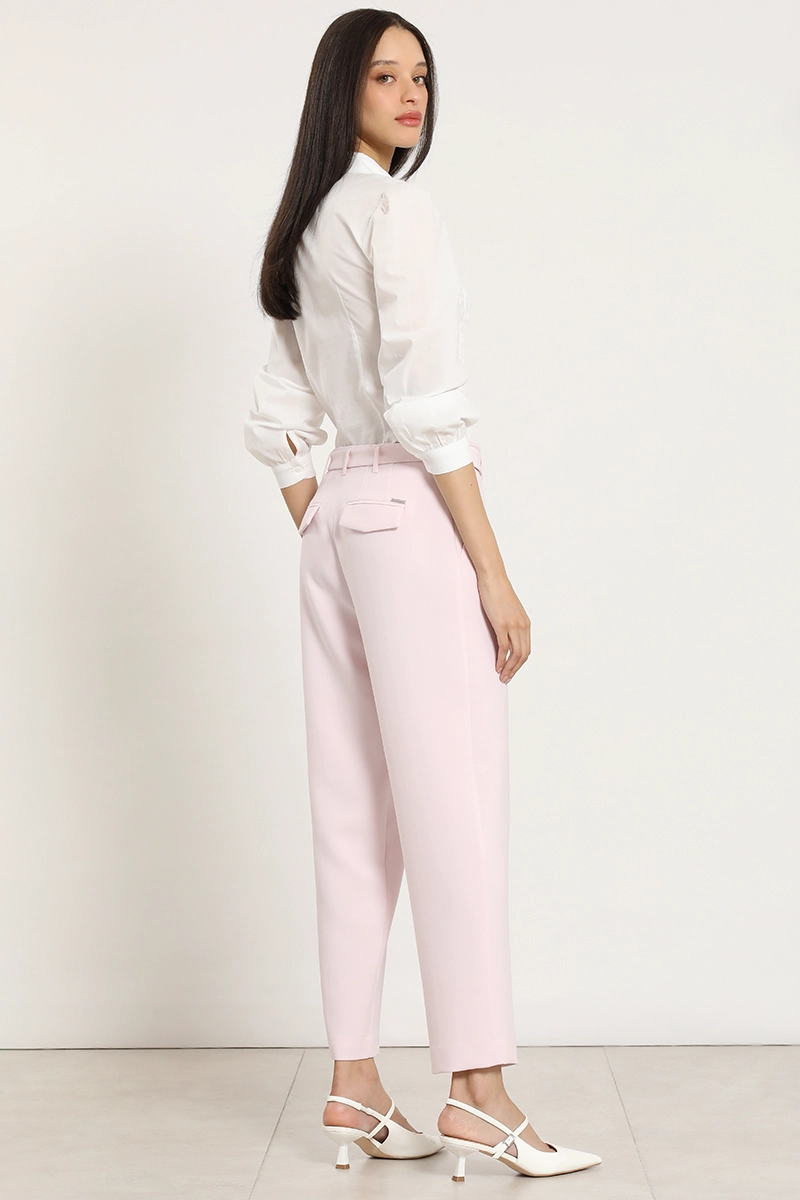 PANTALON SASTRE CON CINTURON, ROSA LIOLA - 4
