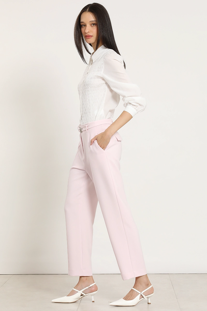 PANTALON SASTRE CON CINTURON, ROSA LIOLA - 5