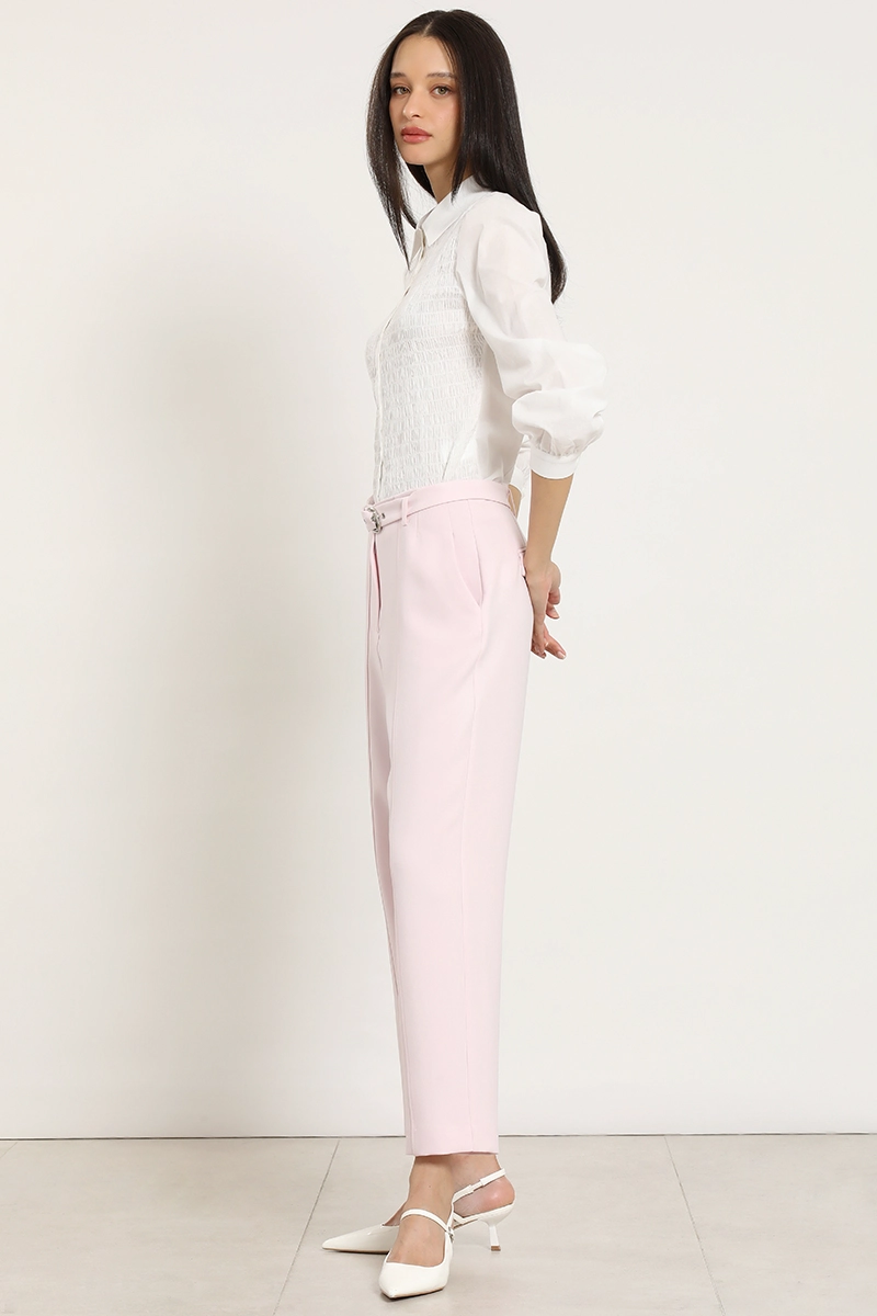 PANTALON SASTRE CON CINTURON, ROSA LIOLA - 6