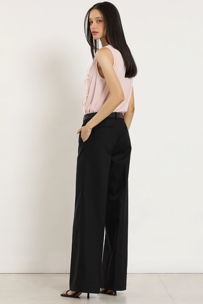 PANTALON RECTO, BASICO, NEGRO LIOLA - 2
