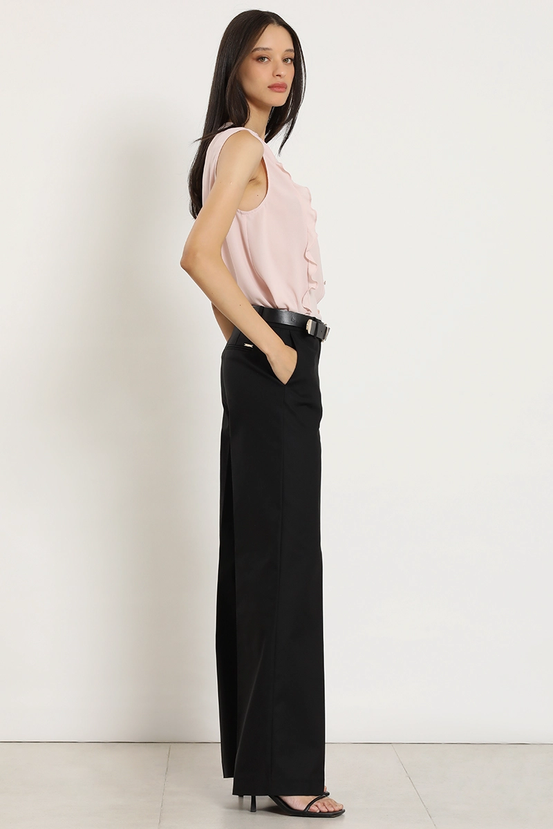 PANTALON RECTO, BASICO, NEGRO LIOLA - 4