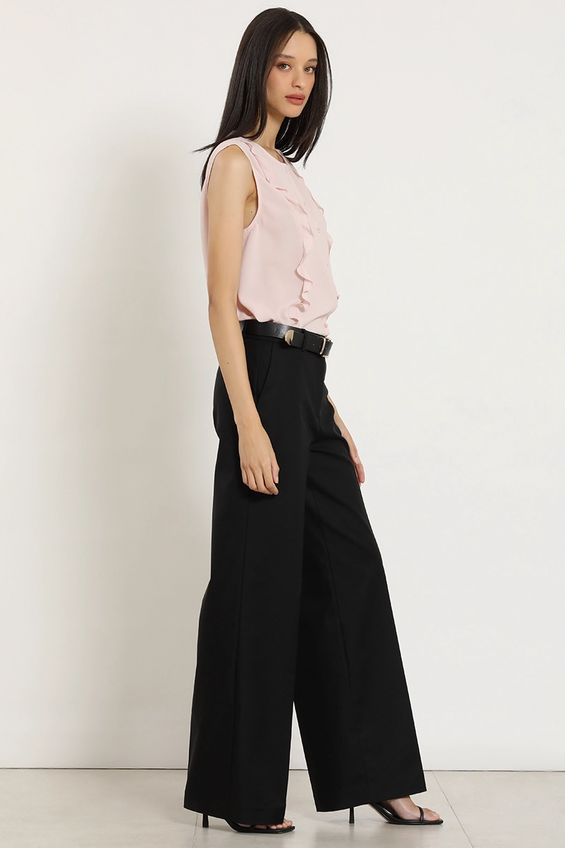 PANTALON RECTO, BASICO, NEGRO LIOLA - 5