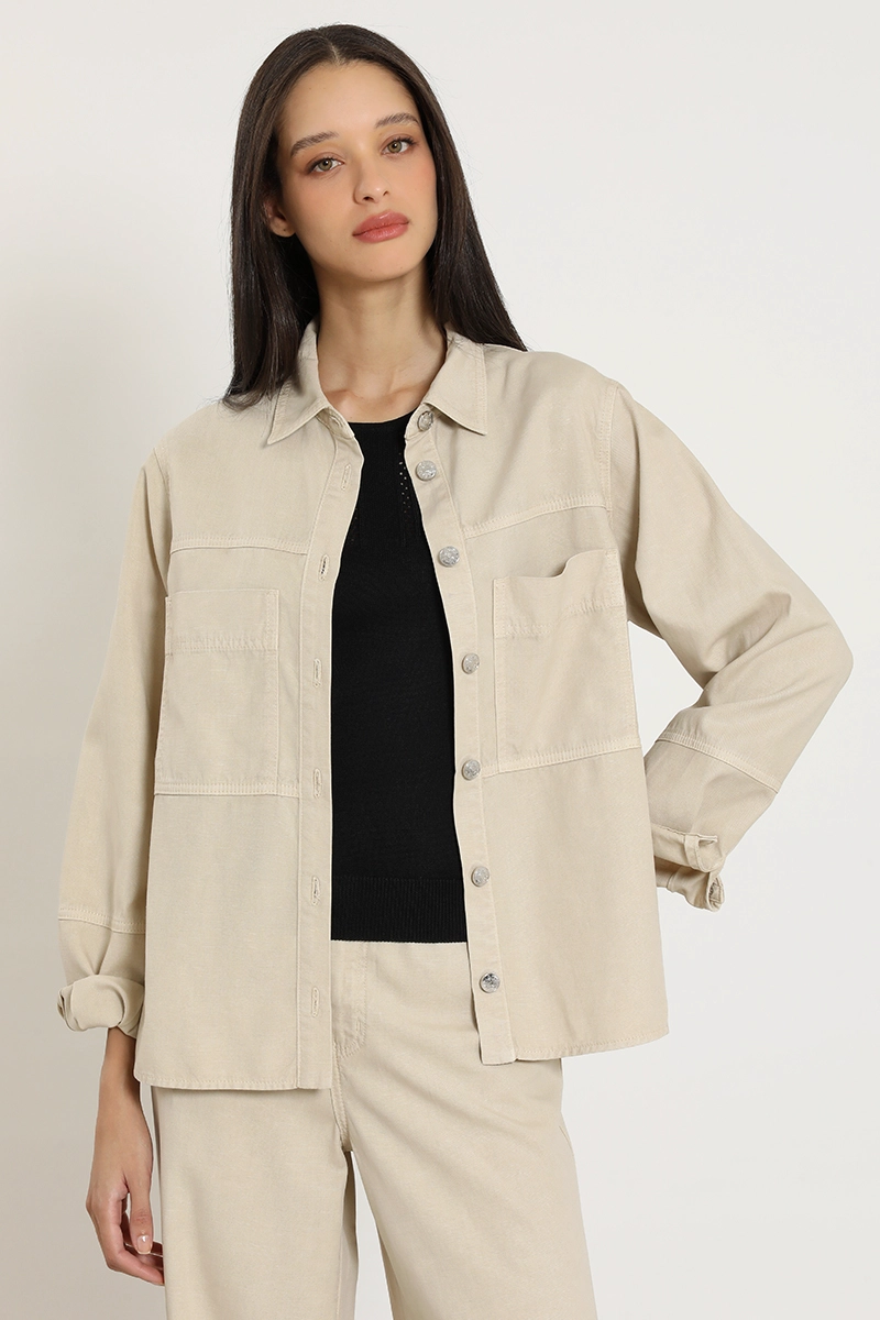 CHAQUETA LYOCELL LINO, CRUDO LIOLA - 1