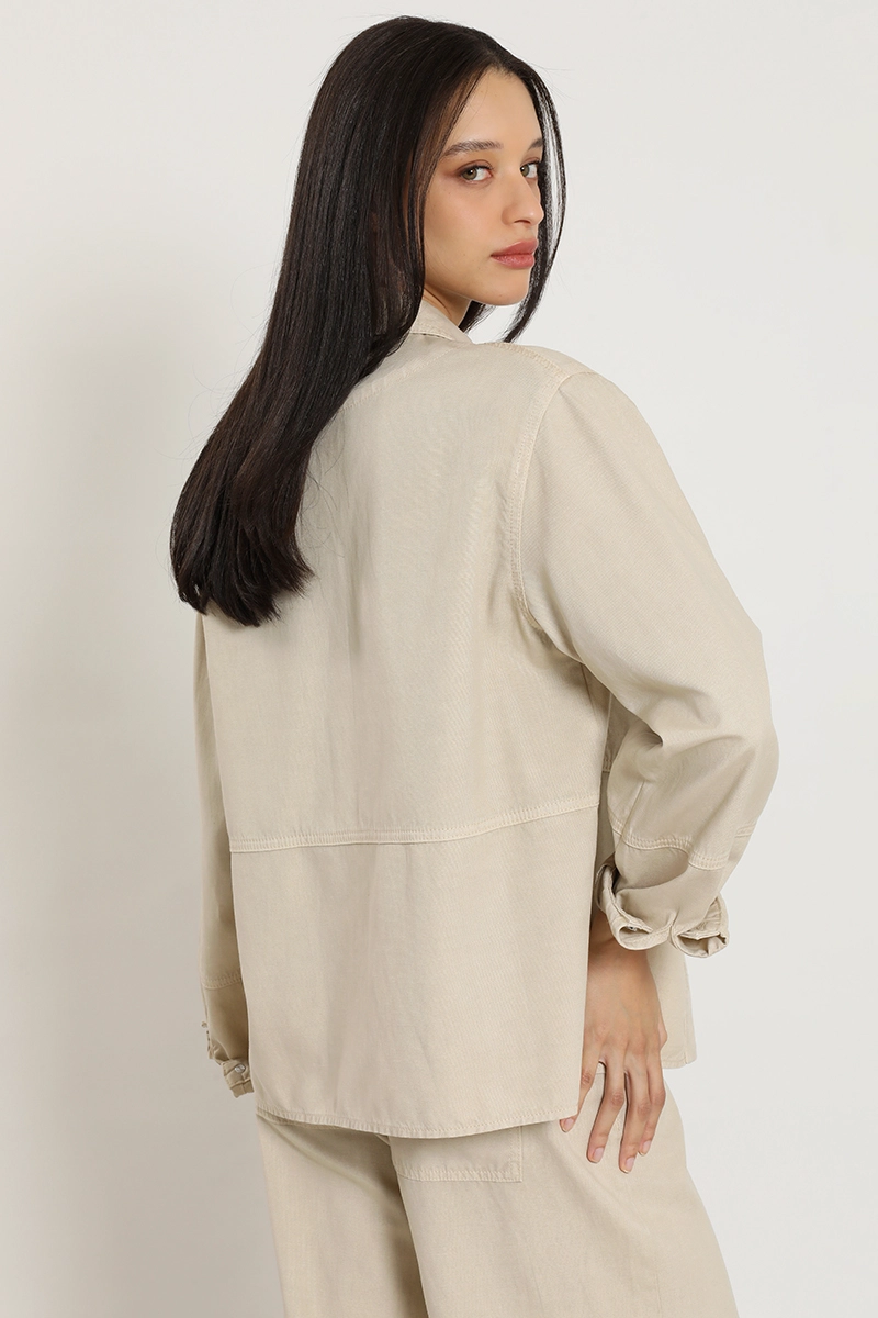 CHAQUETA LYOCELL LINO, CRUDO LIOLA - 5