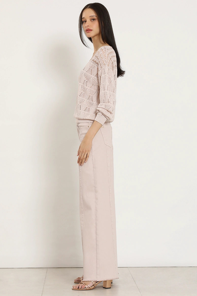 JEANS COLOR EXTRA PALAZZO, ROSA LIOLA - 2