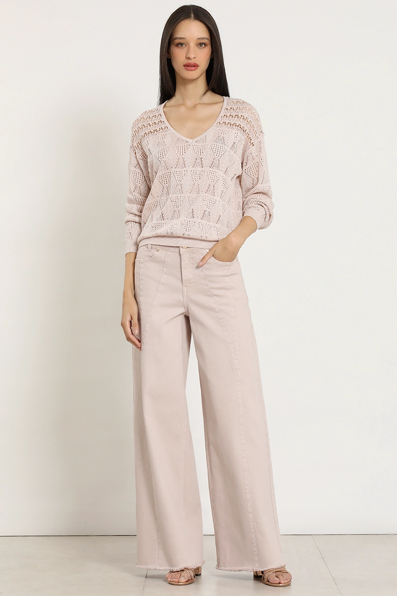 JEANS COLOR EXTRA PALAZZO, ROSA LIOLA - 4