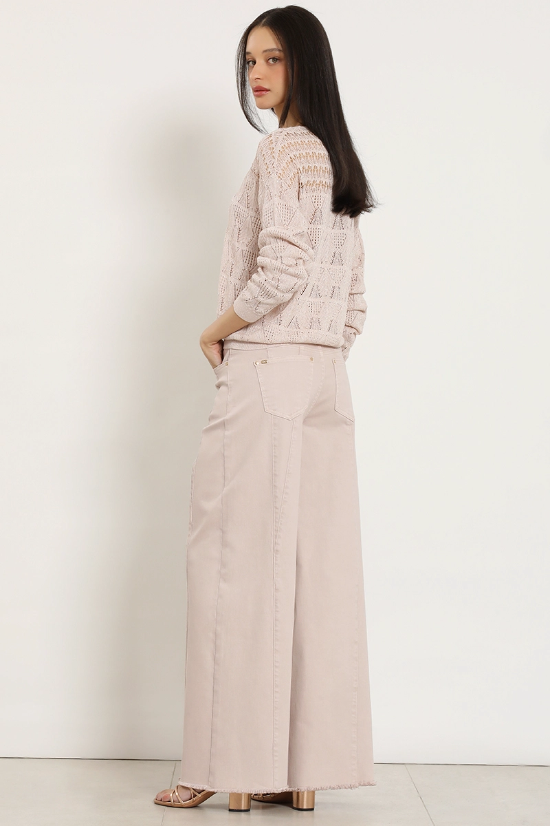JEANS COLOR EXTRA PALAZZO, ROSA LIOLA - 5