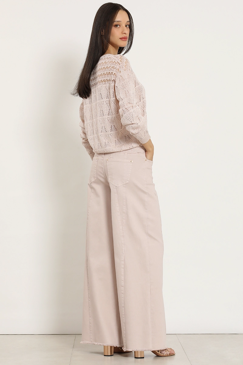 JEANS COLOR EXTRA PALAZZO, ROSA LIOLA - 6