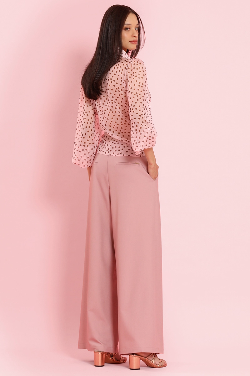 PANTALON ANCHO CON PINZAS, ROSA LIOLA - 6