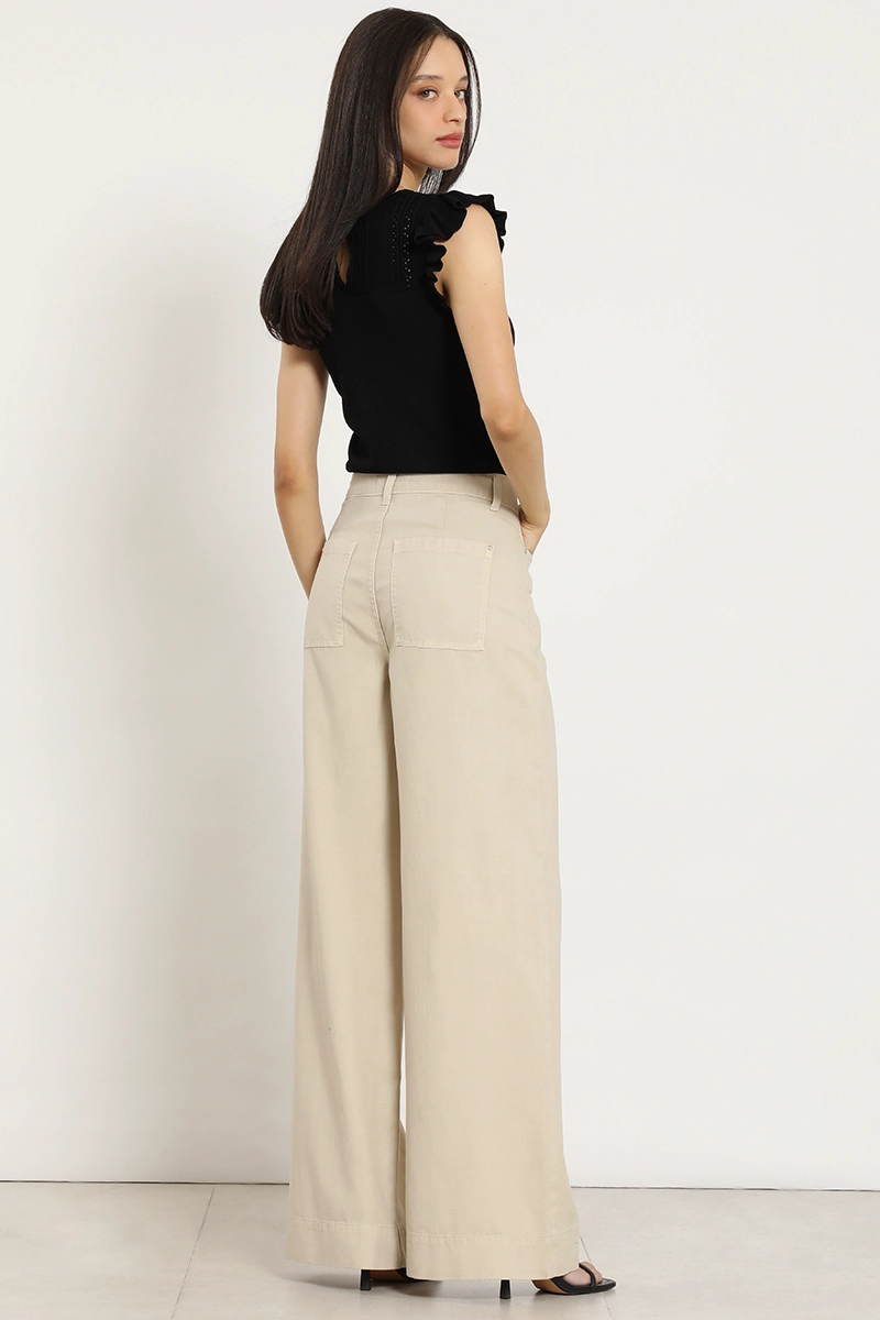 PANTALON PALAZZO LYOCELL LINO, RUBOR LIOLA - 3