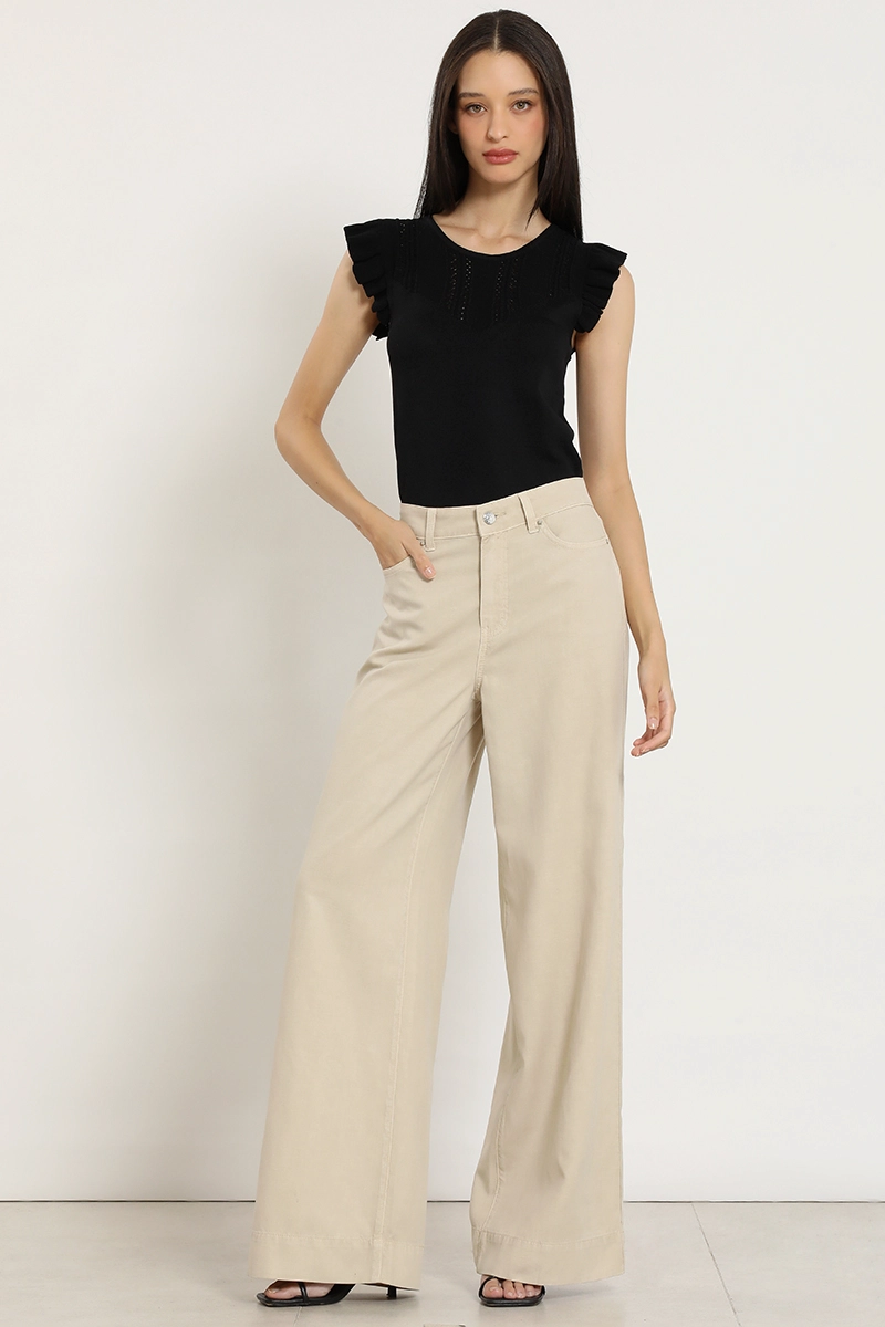 PANTALON PALAZZO LYOCELL LINO, RUBOR LIOLA - 4