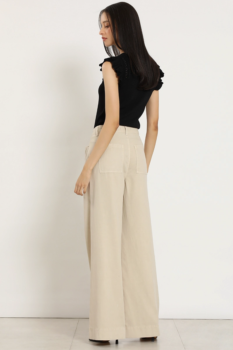 PANTALON PALAZZO LYOCELL LINO, RUBOR LIOLA - 5
