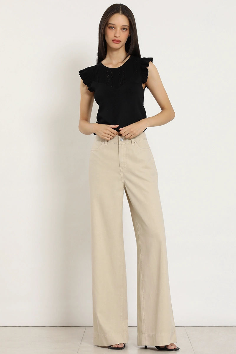 PANTALON PALAZZO LYOCELL LINO, RUBOR LIOLA - 6