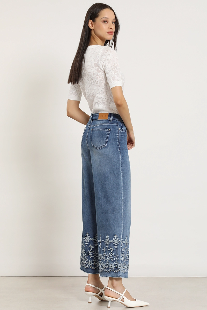 JEANS PALAZZO, BORDADO, AZUL LIOLA - 4