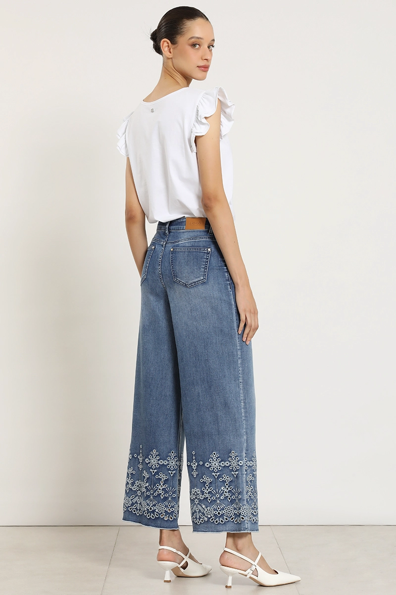 JEANS PALAZZO, BORDADO, AZUL LIOLA - 7
