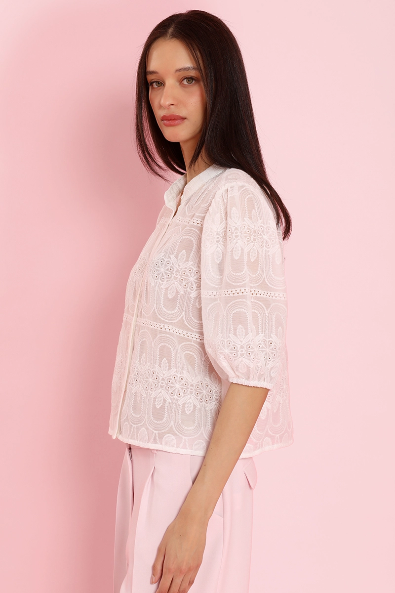 BLUSA BORDADO FANTASIA, CRUDO LIOLA - 5