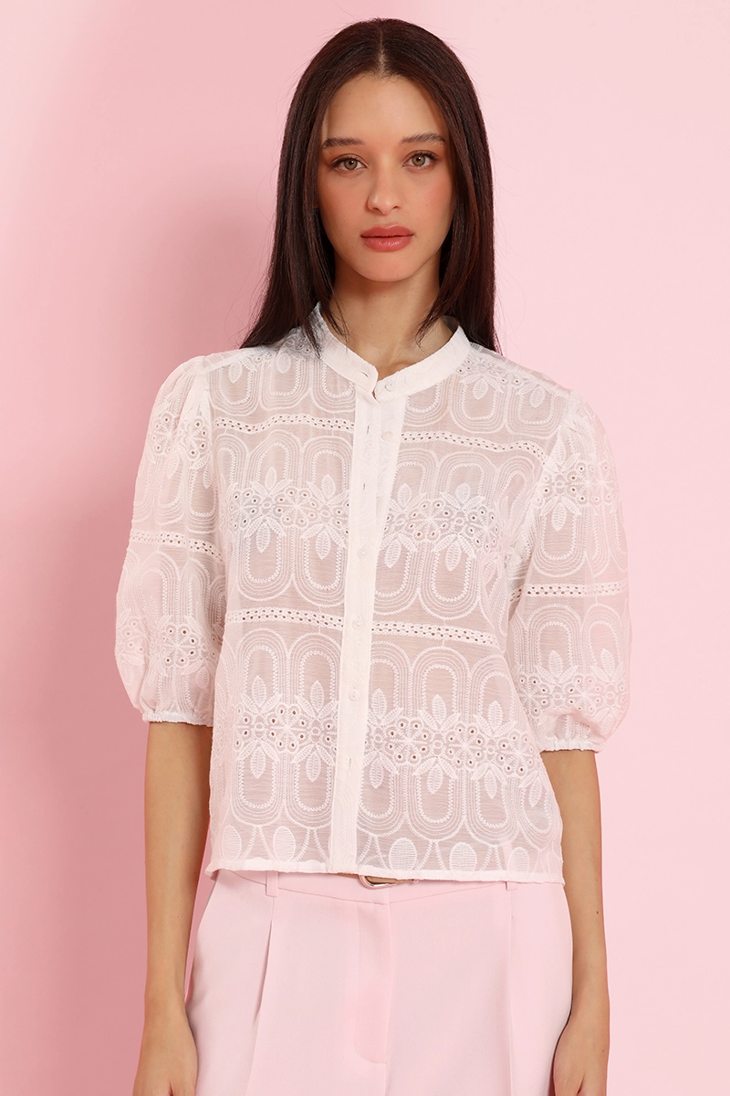 BLUSA BORDADO FANTASIA, CRUDO LIOLA - 6