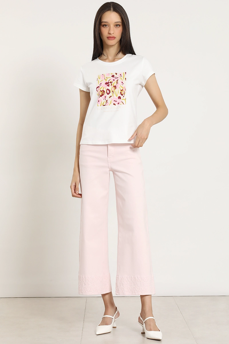 POLERA ESTAMPADO, APLICACION STRASS, CRUDO LIOLA - 7