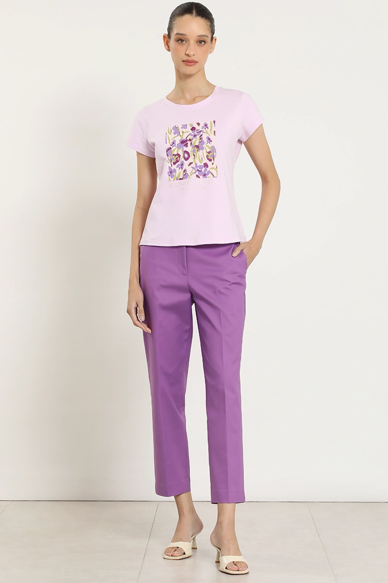 POLERA ESTAMPADO, APLICACION STRASS, LILA LIOLA - 2
