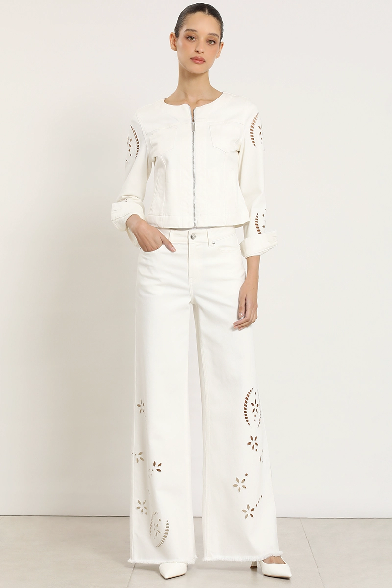 JEANS COLOR PALAZZO, BORDADO, CRUDO LIOLA - 4
