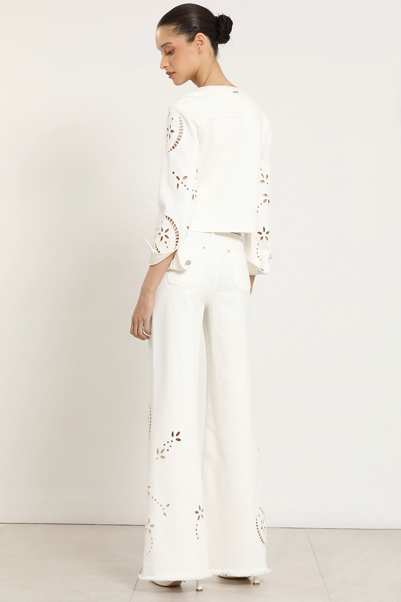 JEANS COLOR PALAZZO, BORDADO, CRUDO LIOLA - 5