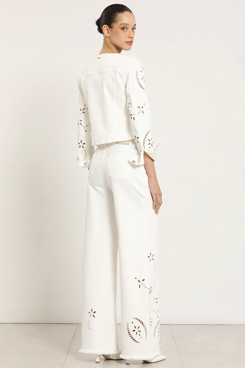 JEANS COLOR PALAZZO, BORDADO, CRUDO LIOLA - 7
