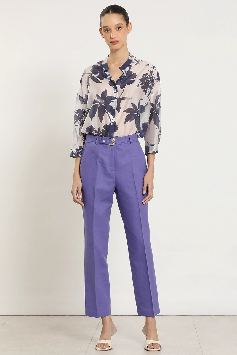 PANTALON SASTRE LINO ALGODON, VIOLETA LIOLA - 4