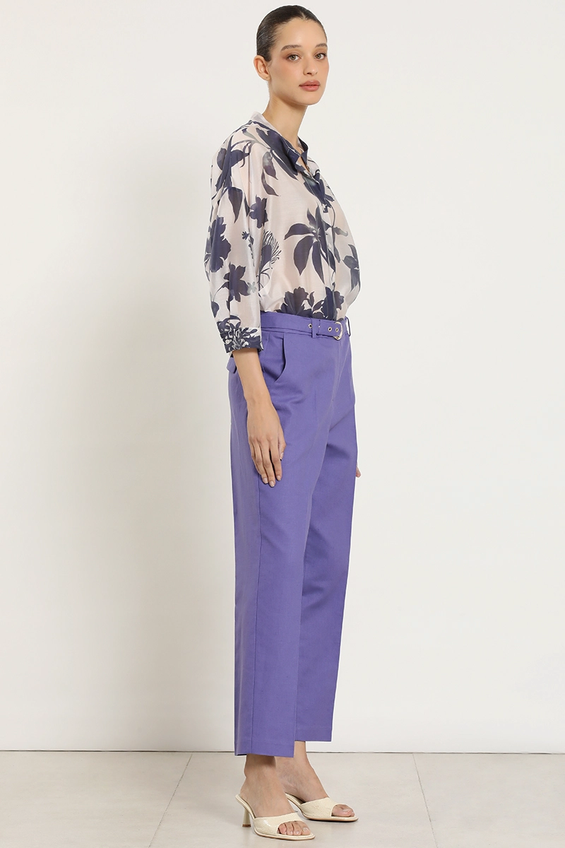 PANTALON SASTRE LINO ALGODON, VIOLETA LIOLA - 6