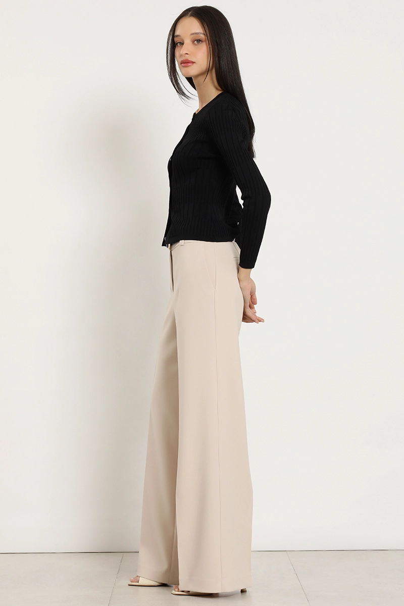 PANTALON ANCHO, BASICO, BEIGE LIOLA - 6