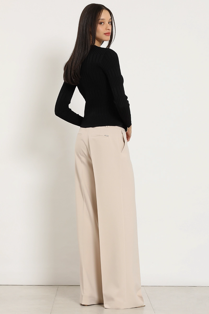 PANTALON ANCHO, BASICO, BEIGE LIOLA - 7