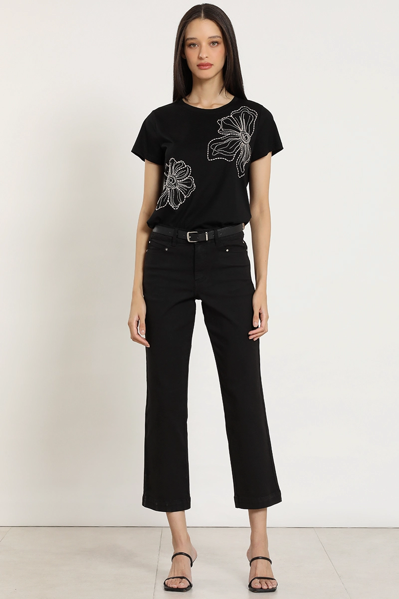 JEANS COLOR, SLIM, NEGRO LIOLA - 1