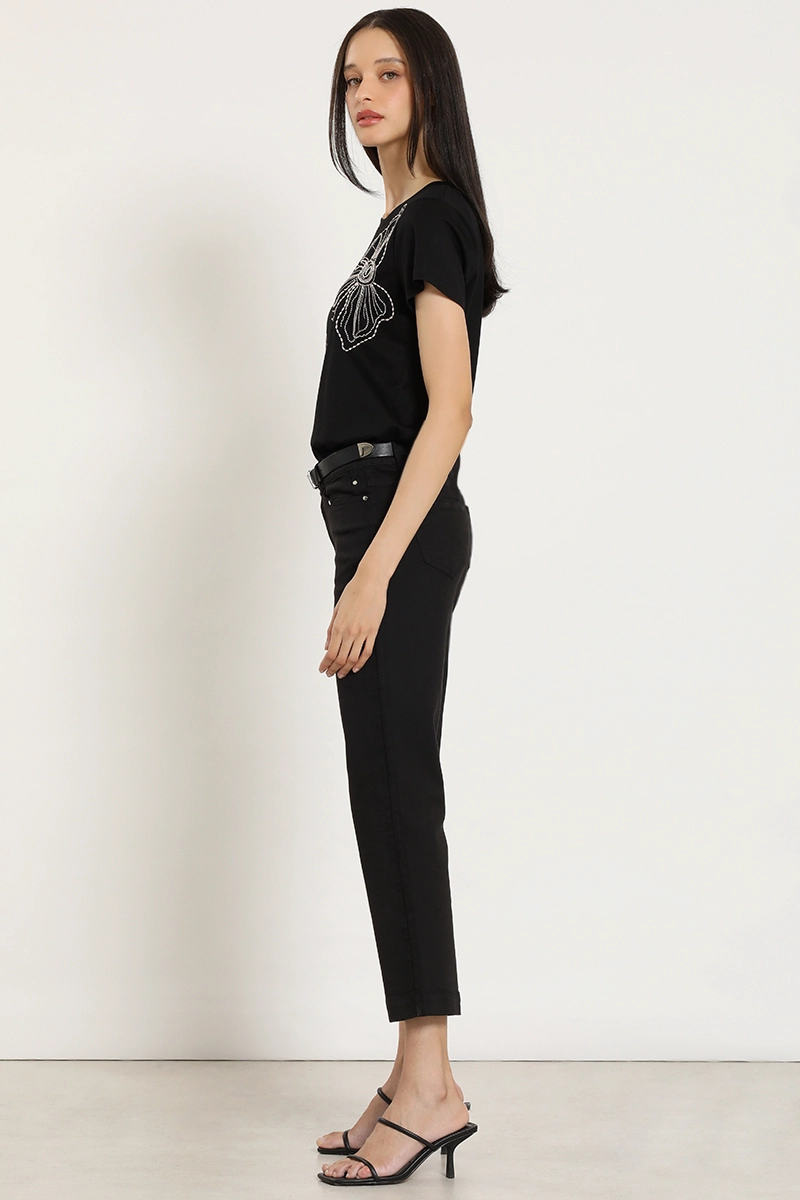 JEANS COLOR, SLIM, NEGRO LIOLA - 2