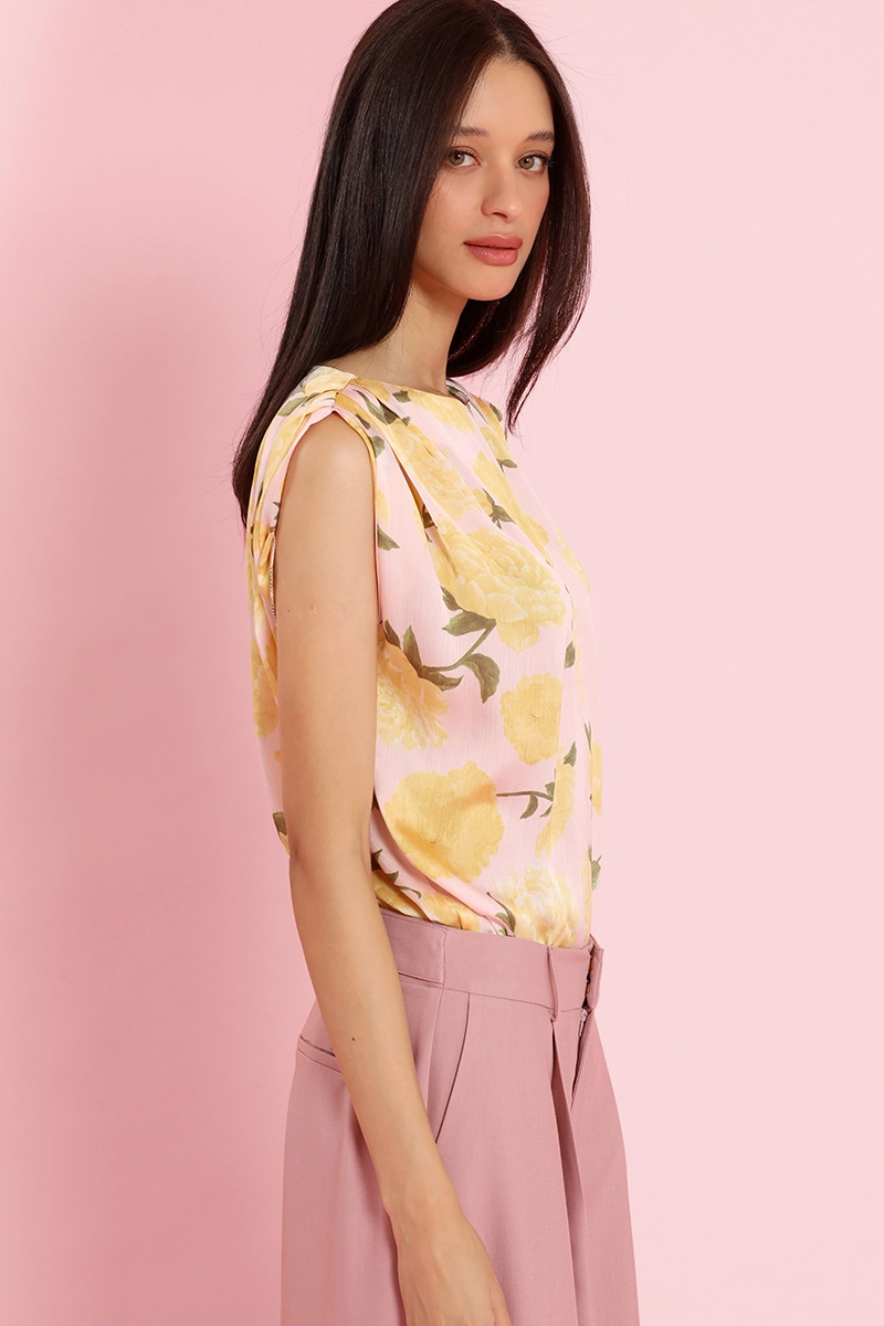 TOP ESTAMPADO, SIN MANGAS, ROSA LIOLA - 6