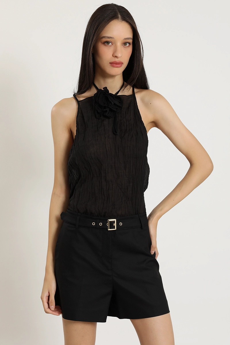 TOP PABILO, EFECTO ARRUGADO, NEGRO LIOLA - 4