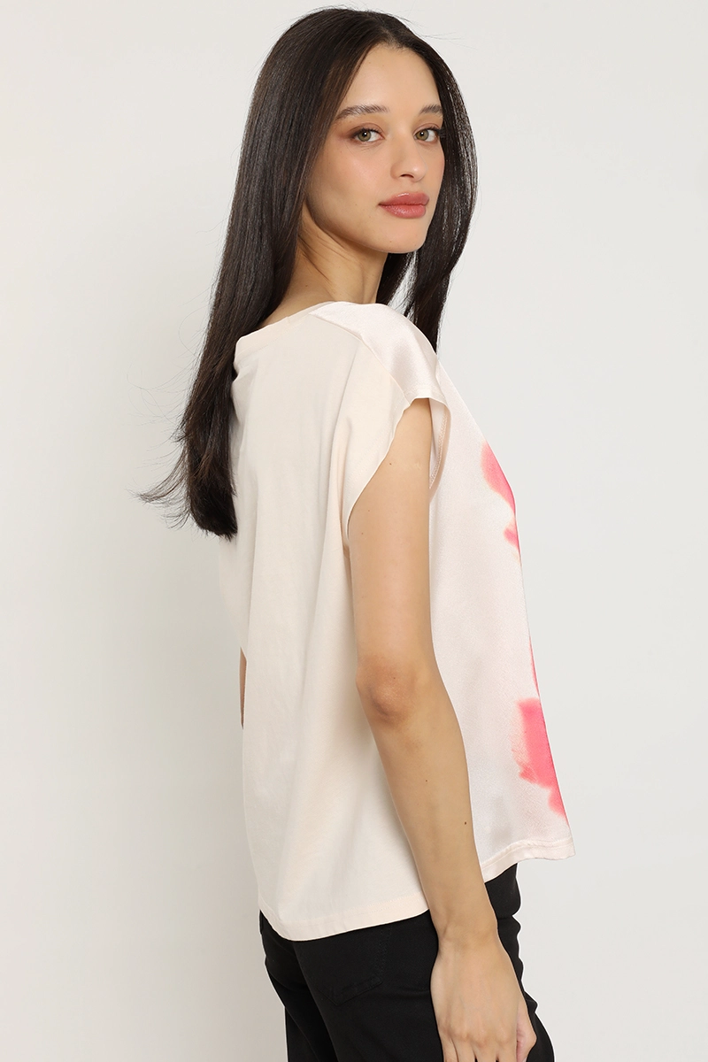 POLERA SATIN, ESTAMPADO, BEIGE LIOLA - 7
