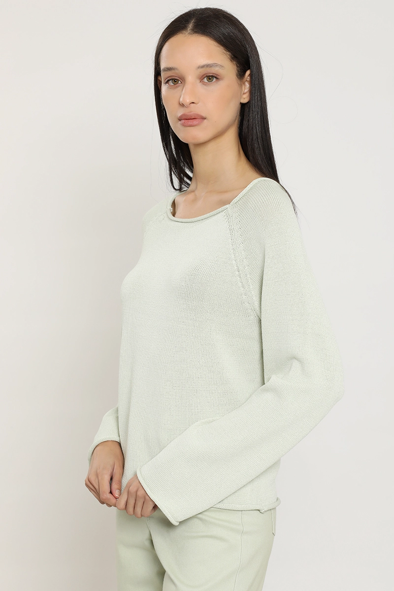 SWEATER PUNTO BASICO, VERDE LIOLA - 1
