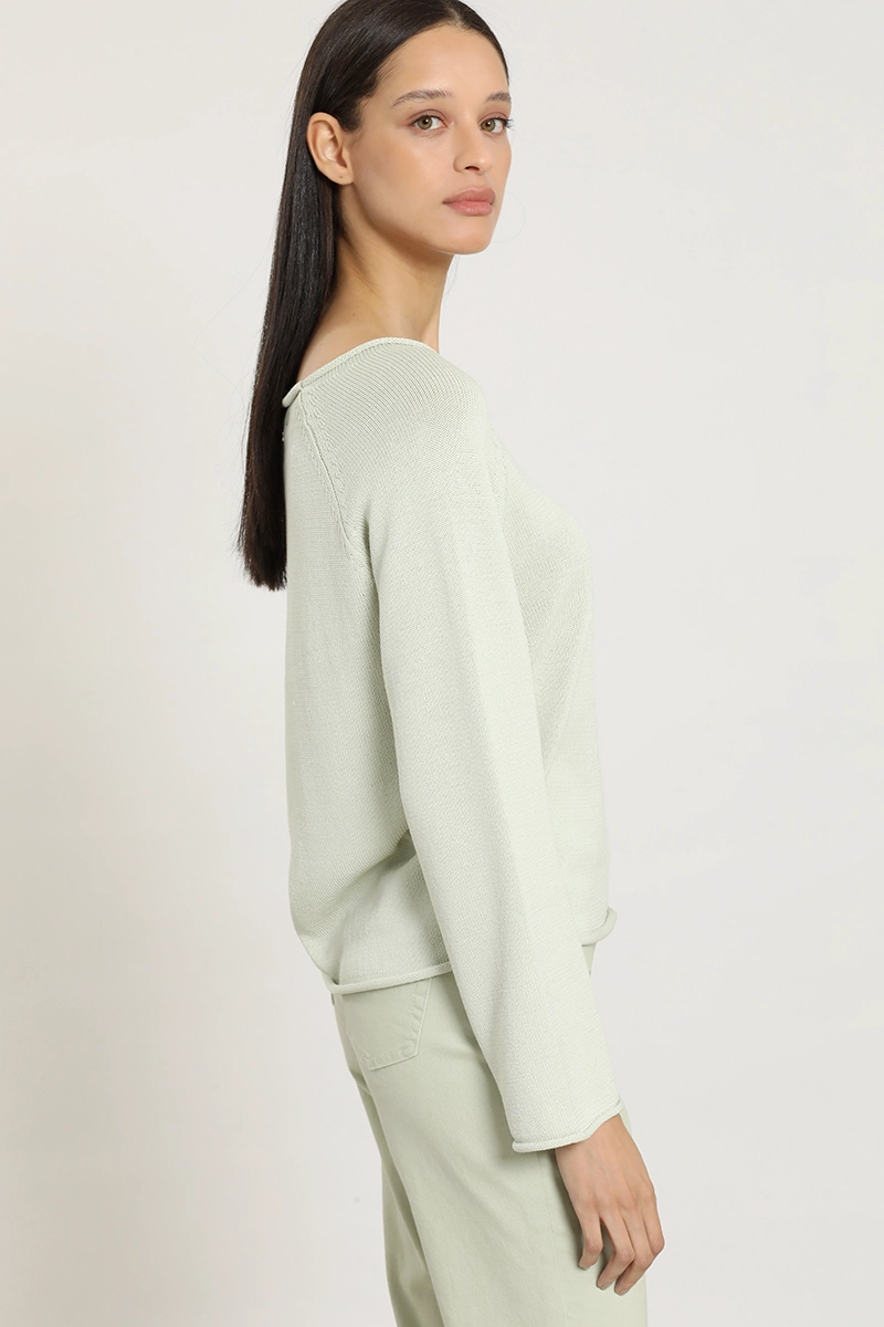 SWEATER PUNTO BASICO, VERDE LIOLA - 6