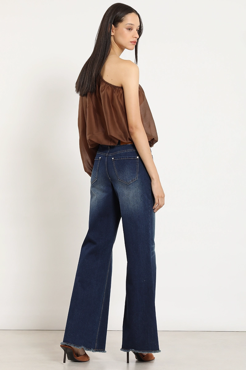 JEANS PALAZZO, TIRO MEDIO, INDIGO LIOLA - 4