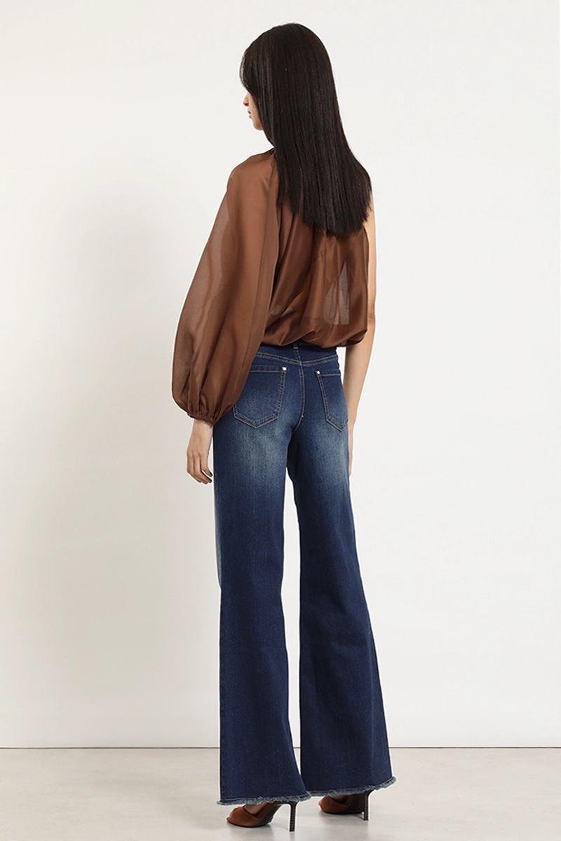 JEANS PALAZZO, TIRO MEDIO, INDIGO LIOLA - 6