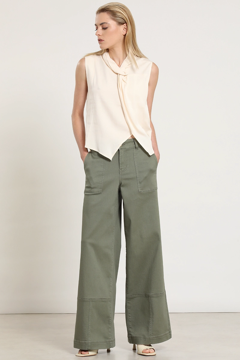 JEANS COLOR PALAZZO, CARGO, MILITAR LIOLA - 1