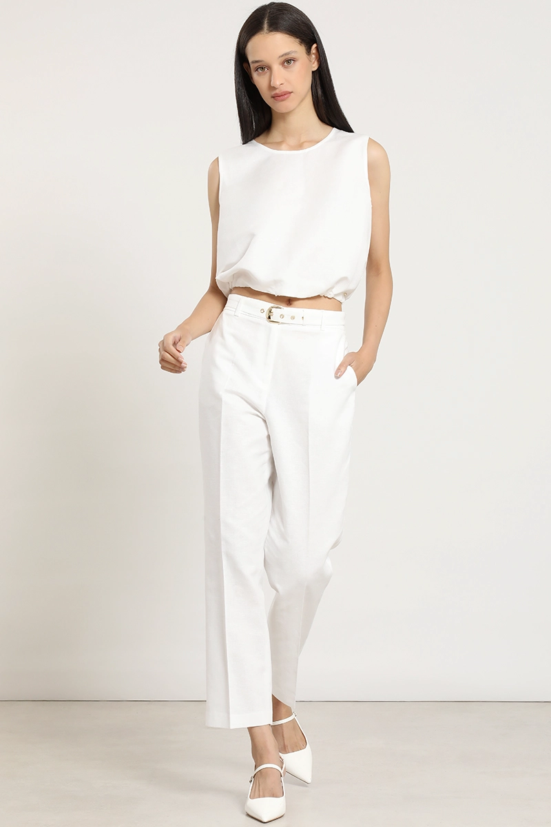 PANTALON SASTRE LINO ALGODON, CRUDO LIOLA - 4