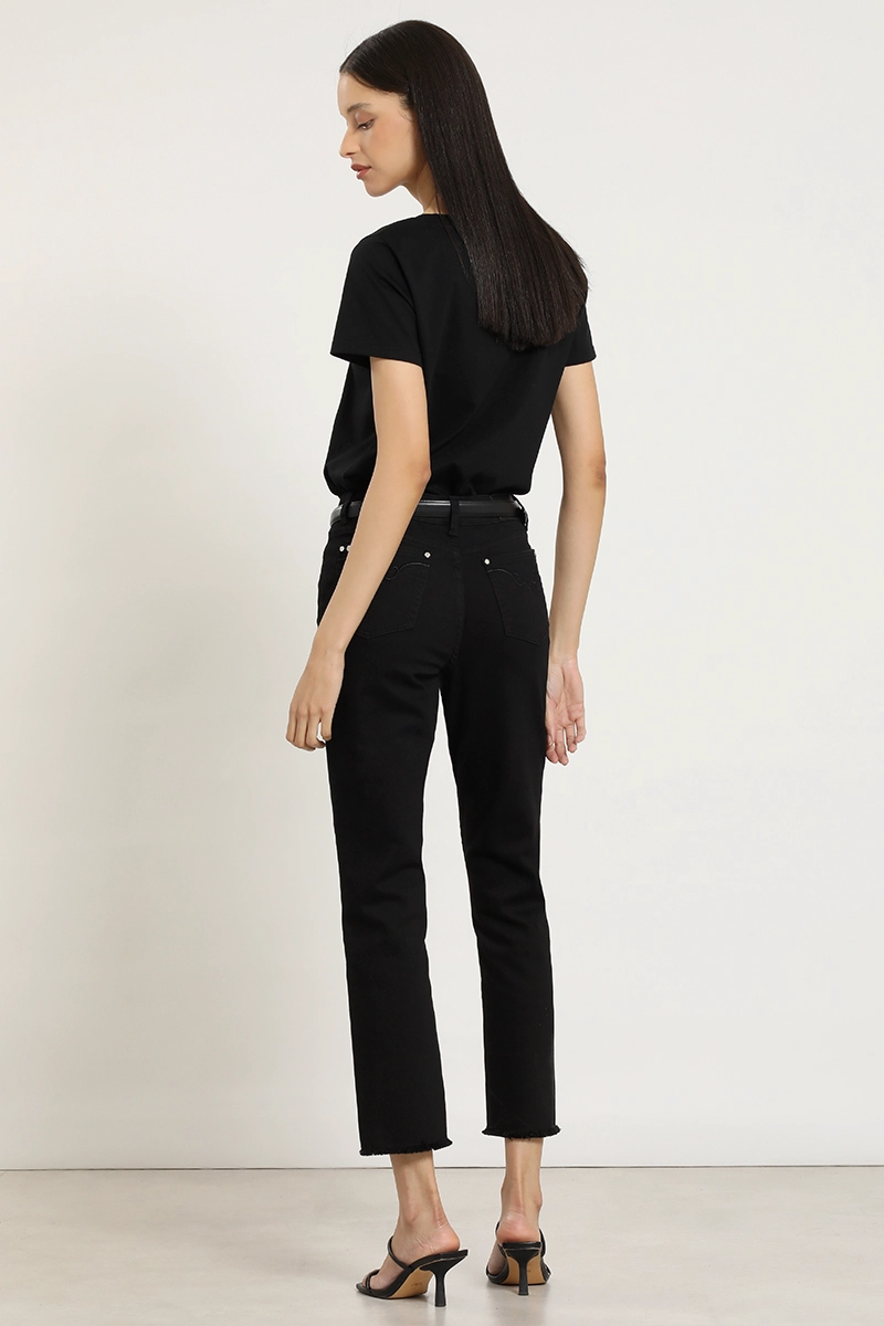 JEANS COLOR SKINNY, NEGRO LIOLA - 5